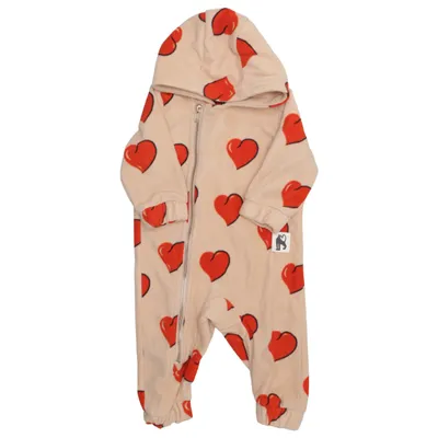 Mjukisdräkt (Beige, Röd) från Mini Rodini Återvunnen polyester