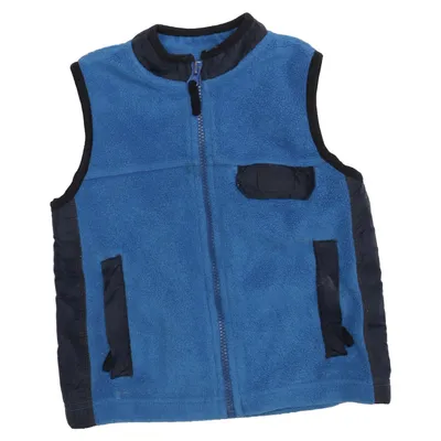 Fleece vest (Blue, Black) from BabyGap Polyester