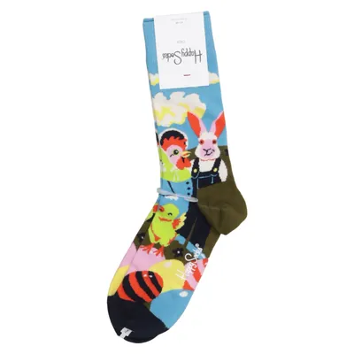 Chaussettes (Bleu, Multicolore) de Happy Socks Coton, Élasthane, Polyamide