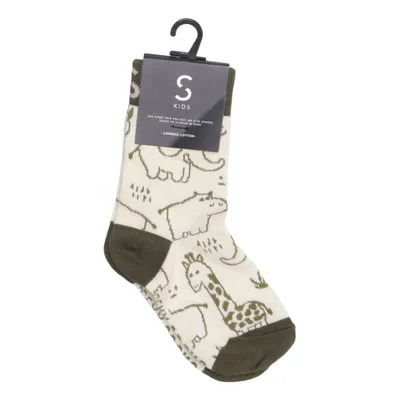 Socks (Beige, Green) from Kids Cotton, Elastane