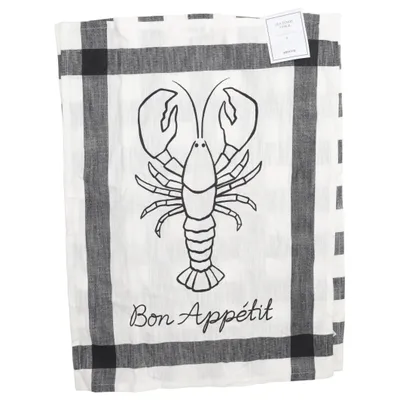 Kökshandduk (Svart, Vit) från H&M Home Återvunnen bomull