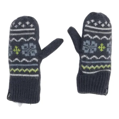 Mittens (Blue, Multicolored) from Polarn O. Pyret Merino wool, Recycled polyester