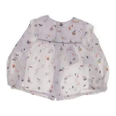 Jurk (Wit, Meerkleurig) van Zara BabyGirl Katoen