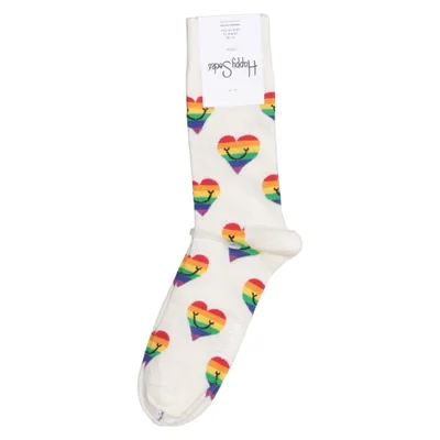 Strumpor (Vit, Flerfärgad) från Happy Socks Bomull, Elastan, Polyamid