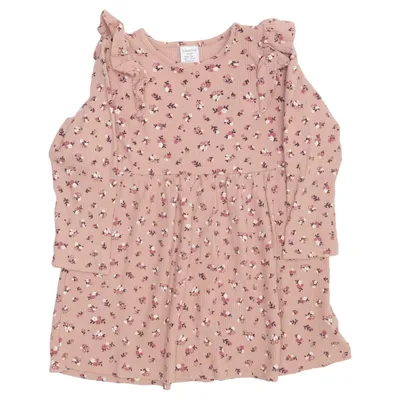 Klänning (Beige, Flerfärgad) från Lindex Kids Bomull, Elastan