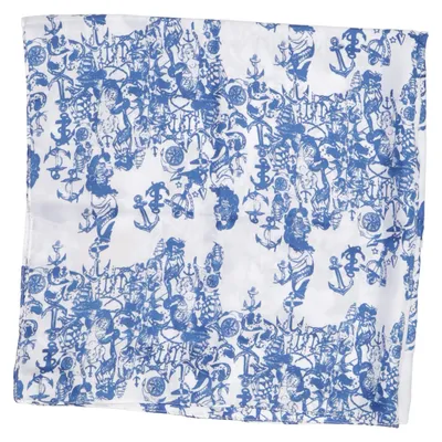 Scarf (Blå, Vit) från Ivana Helsinki