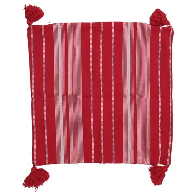 Kissenüberzug (Rot, Weiß) von Better Cotton Baumwolle