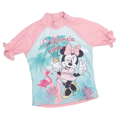 Swim shirt (Pink, Blue, Multicolored) from Disney Minnie Mouse Elastane, Polyester