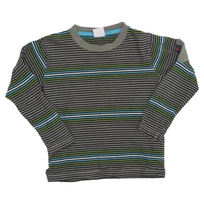 Långärmad t-shirt (Grå, Flerfärgad) från Polarn O. Pyret Bomull