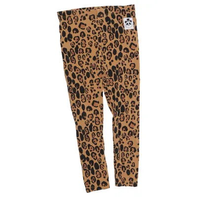 Leggings (Brown, Black) from Mini Rodini Elastane, Lyocell