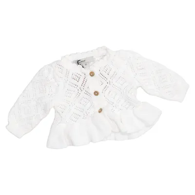 Kofta (Vit) från MyWear Baby Ekologisk bomull