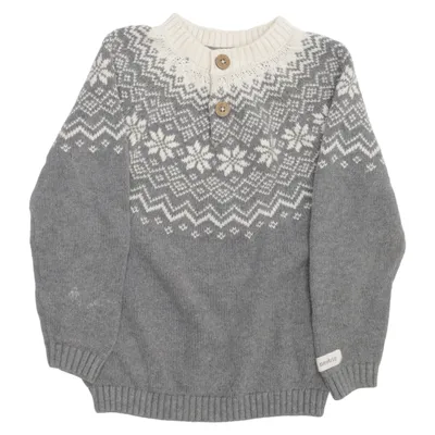 Tröja (Grå, Vit) från Newbie by KappAhl Bomull