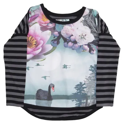 Långärmad t-shirt (Svart, Grå, Flerfärgad) från Phister & Philina Elastan, Polyester, Viskos