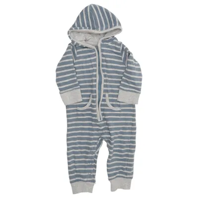 Mjukisdräkt (Blå, Grå) från Lindex Newborn Bomull