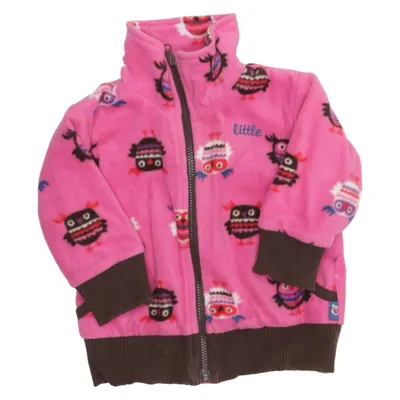 Fleecejakke (Pink, Brun, Flerfarvet) fra Baby by Lindex Bomuld, Polyester