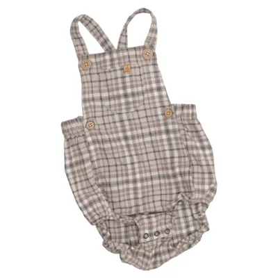Overalls shorts (Beige, Brun) fra Lil' Atelier Økologisk bomuld