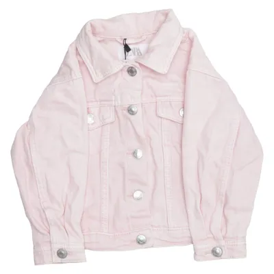 Denim jacket (Pink) from Zara Cotton