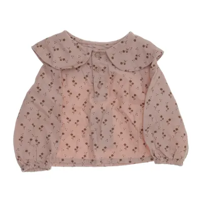 Blouse (Pink) from Zara Cotton