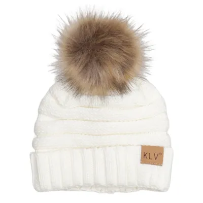 Pompon muts (Wit) van KLV