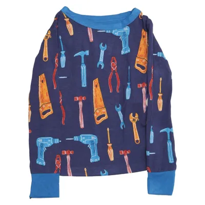 Pyjamatrui (Blauw, Meerkleurig) van Hatley Bamboo, Elastaan