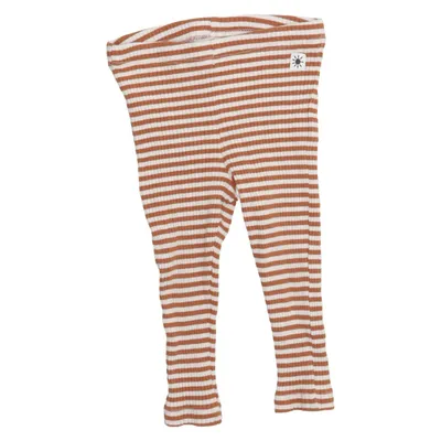 Leggings (Brown, White) from Lindex Baby Cotton, Elastane