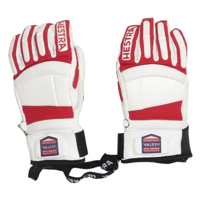 Motorcykelhandskar (Vit, Röd) från Hestra Elastan, Polyamid, Polyester