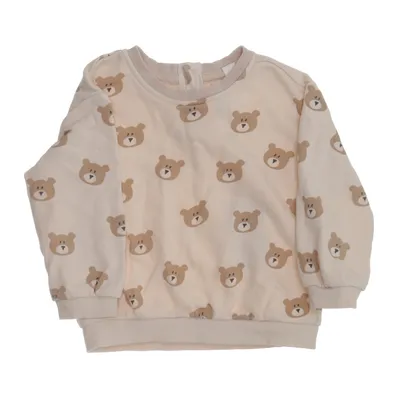 Sweatshirt (Beige, Brown) from Rikiki Cotton, Polyester