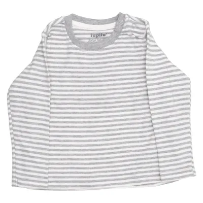 Long sleeve T-shirt (Gray, White) from Lupilu Cotton
