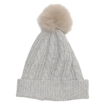 Bonnet à pompon (Gris) de Rachel Zoe Élasthane, Polyester