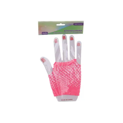 Fingerless gloves (Pink) from Party Polyester