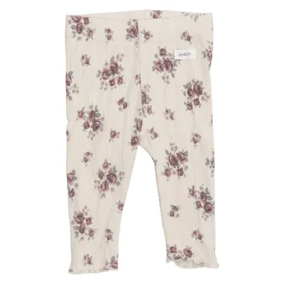 Leggings (Beige, Lila, Meerkleurig) van Newbie by KappAhl Katoen, Elastaan