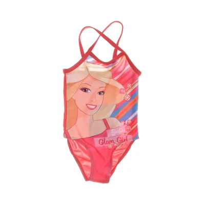 Badpak (Roze) van Barbie Polyester, Elastaan