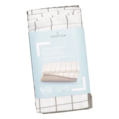 Kitchen towel (White, Brown) from Crofton Cotton