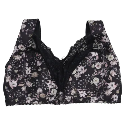 Bralette (Sort, Flerfarvet) fra Miss Mary of Sweden Elastan, Polyamid, Polyester