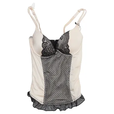 Bustier (Beige, Black) from Etam Elastane, Polyamide