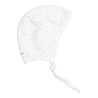Bonnet (White, Gray) from Newbie by KappAhl Cotton