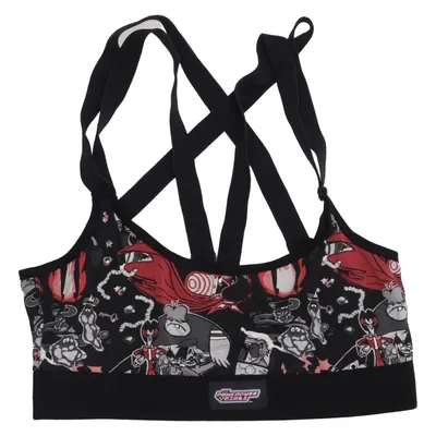 Sports bra (Black, Red) from Killstar Elastane, Viscose