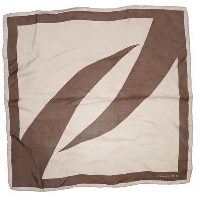 Scarf (Beige, Brun) från Hermine Hold Silke