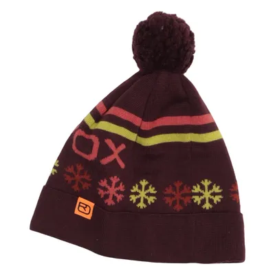 Pompon muts (Lila, Meerkleurig) van Ortovox Merinowol, Modal, Polyamide