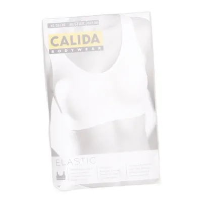 Brassière (Blanc) de Calida Bodywear Coton, Élasthane