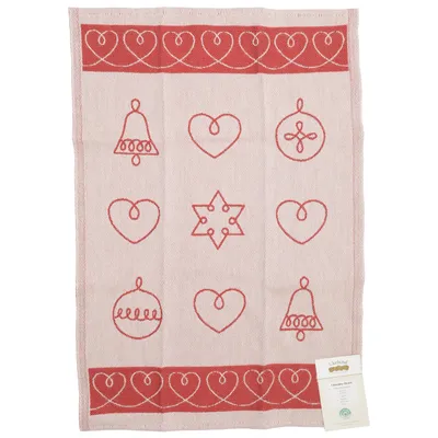 Kökshandduk (Christmas Hearts) från Ekelund Bomull