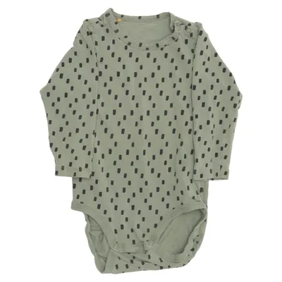 Body (Grön, Svart) från Minimarket Elastan, Ekologisk bomull