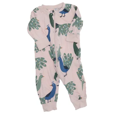 Mjukisdräkt (Rosa, Blå, Grön) från Lindex Baby Bomull