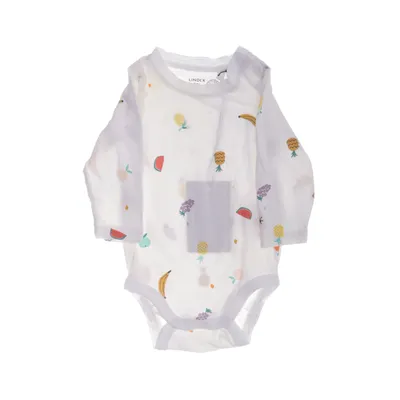 Body (White, Multicolored) from Lindex Baby Cotton, Elastane