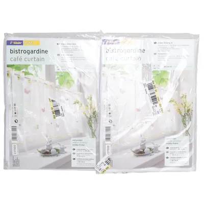 Rod pocket curtain (Bistrogardine Cafe Curtain) from Tchibo Polyester