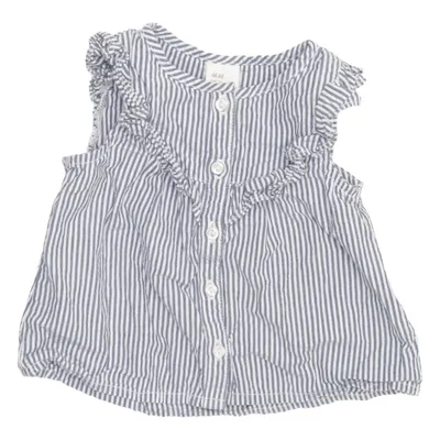 Skjortklänning (Blå, Vit) från H&M Bomull