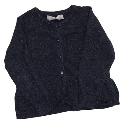 Cardigan (Blue) from Revival Cotton, Metallic fiber, Polyamide