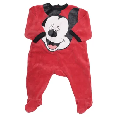 Sparkdräkt (Röd, Svart, Vit) från Disney Baby Bomull, Polyester