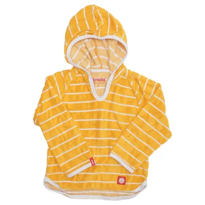 Hoodie (Yellow, White) from Reima Cotton, Lyocell, Polyester
