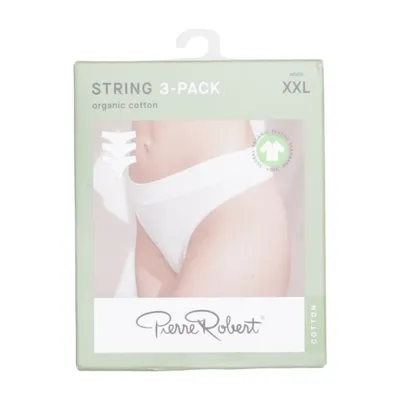 Thongs (White) from Pierre Robert Elastane, Organic cotton